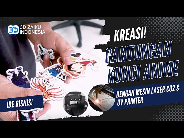 COOL! MAKING AN ACRYLIC ANIME KEYCHAIN ​​WITH A CO2 LASER AND UV PRINTER