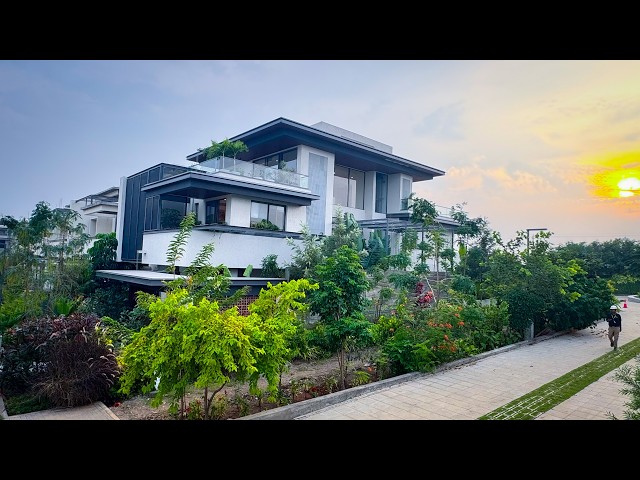 Luxury Villa Tour in Hyderabad | 4BHK Farm Villa | Net Zero Living  #hyderabadrealestate