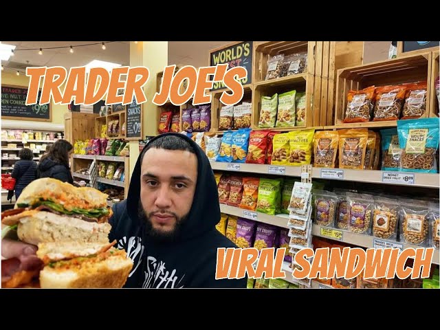 TRYING OUT THE VIRAL TRADER JOES SANDWICH!