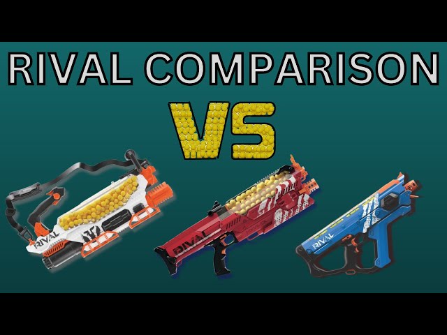 Nerf Rival Machine Gun Comparison!