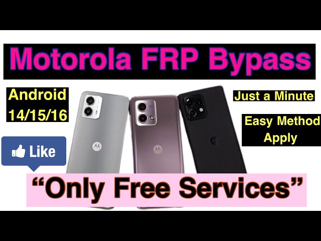 2026 Free Offer Motorola Google FRP Bypass Unlock Free  | How to bypass unlock Motorola mobile 