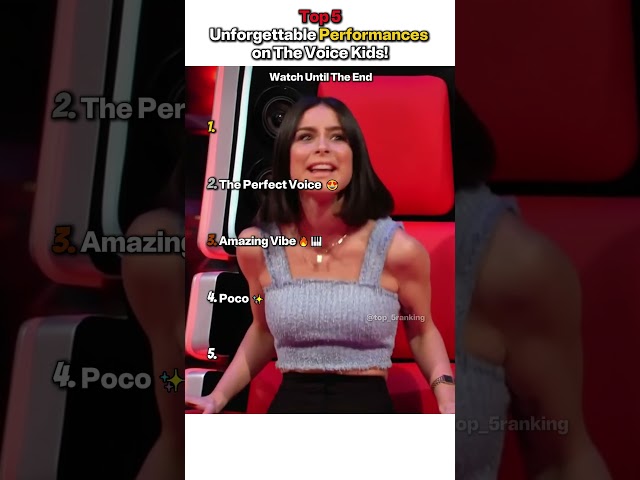 Top 5 Unforgettable Performances on The Voice Kids!