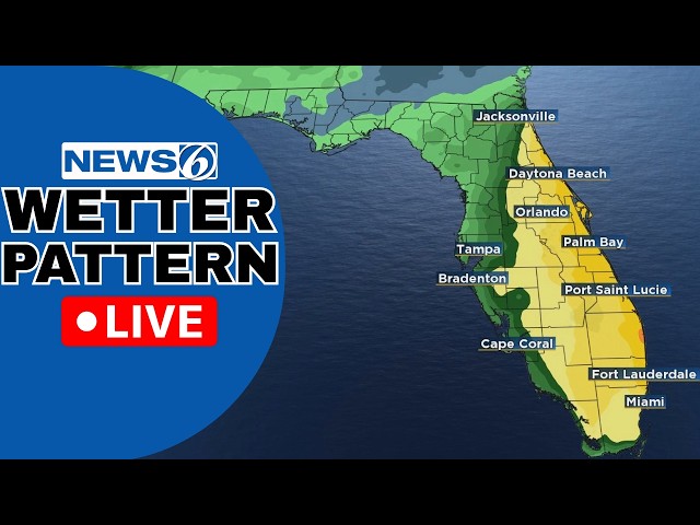 🔴NEWS 6 WEATHER LIVE AT 9:30 | Flood Watch Issued For Parts Of Florida