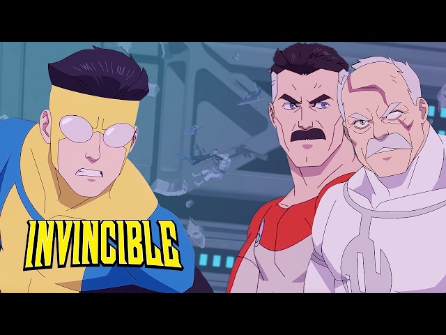 The Viltrumites Ambush Invincible, Allen, Omni-Man, Tech Jacket & Oliver | Invincible Season 4