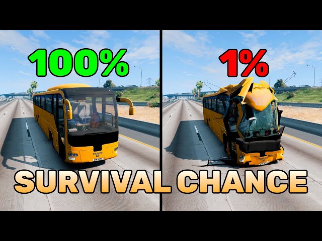 BeamNG.drive Realistic Crashes #15 | Epic Survival Chance Test