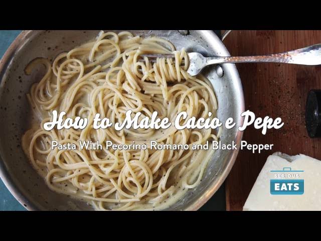 How to Make Cacio e Pepe (Pasta with Cheese and Black Pepper)
