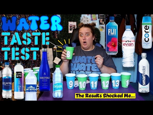 Blindverkostung von Flaschenwasser