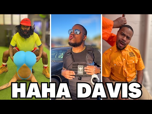 HAHA DAVIS TRY NOT TO LAUGH WATCHING SKITS | FUNNY COMEDY COMPILATION #skits #fyp #comedy #hahadavis