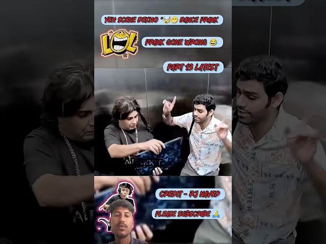 Dance Let's Dance? I Say Let's Dance Prank Video In Lift Don't Miss R.J Naved #dance #comedy
