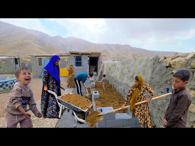 "Creating a Garden Bed: Ibrahim, Soghra, and Touran's Soil Adventure"