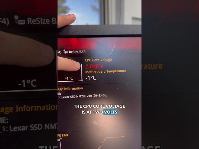 CPU Over Voltage Error! #tech #pcbuild #gamingpc #pc #repair #pcrepair #computerrepair #techtips