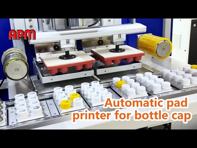 ⭐Automatic Pad Printing Machine for Bottle Caps  High Speed Cap Printing