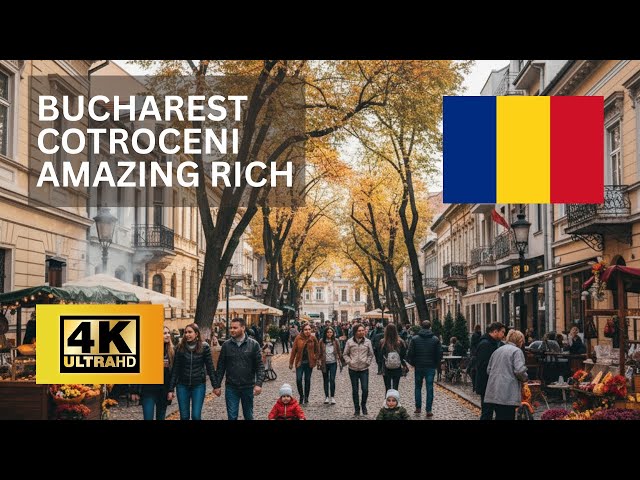 4K Bucharest Cotroceni Walking Tour 2025 | Beautiful Streets, Architecture & Hidden Gems