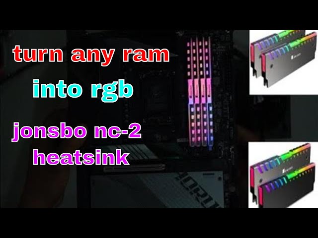 HOW TO TURN YOUR  RAM STICK INTO RGB USING JONSBO NC 2- CRUCIAL DDR5 4800MHZ 64GB 16X4