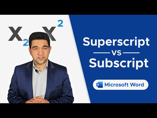 Superscript vs Subscript in Microsoft Word (Quick How-To)