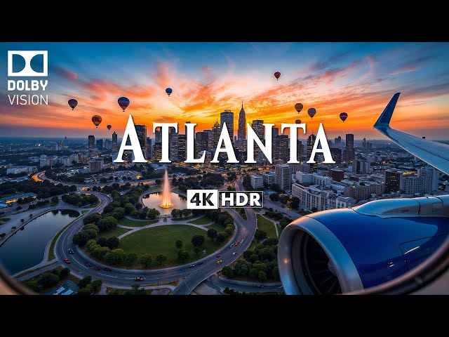 ATLANTA 4K ULTRA HD [60FPS] • A Cinematic Journey Through the Heart of Atlanta with Inspiring Music