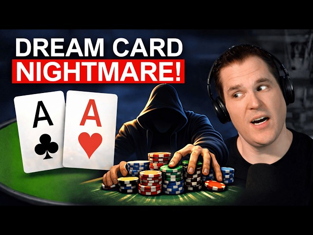 Pocket Aces at 2/5/10 — "Dream" Turn Card BACKFIRES