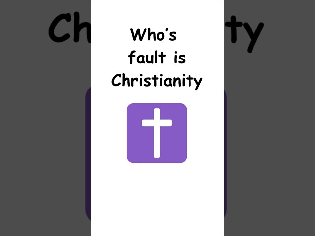 Whose Fault is Christianity? (According to Islam, it's Allah)  #debate #islam #christianity