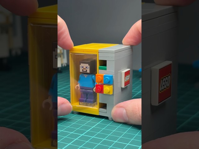 Working Lego Minecraft Vending Machine with Safe #lego