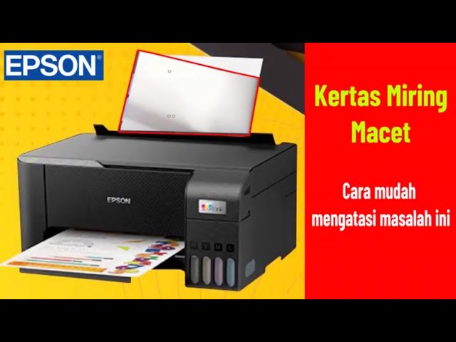 Epson L3210 Printer Paper Feeding Skewed and Jammed