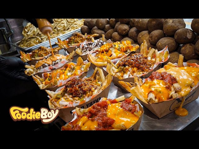 100% Real Potato Fries with 9 Unlimited Sauces!