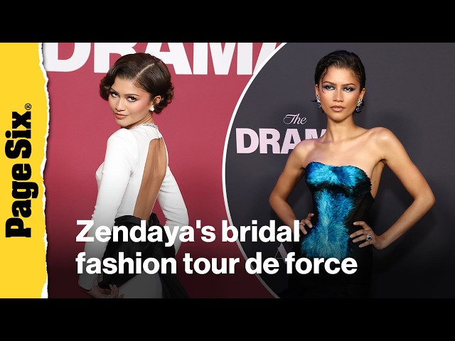 See Zendaya's complete bridal tour de force for 'The Drama' ending with 'something blue'