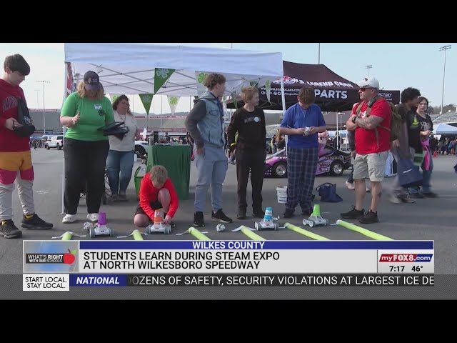 Students learn about STEM at North Wilkesboro Speedway