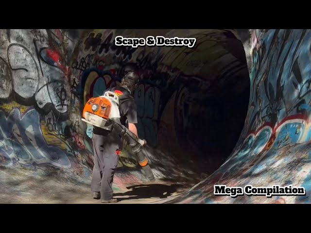 Landscaping Overgrown Skate Spots To Skate (Scape & Destroy Mega Compilation)