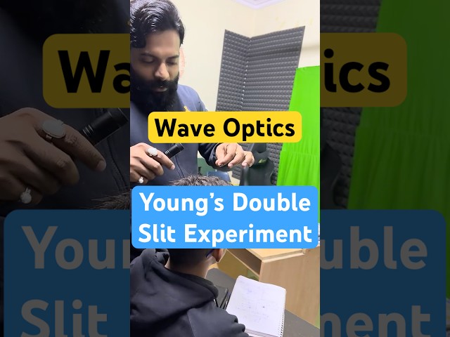 How to Do a Young Double Slit Experiment #shorts  || Physics Practical YDSE Class 12