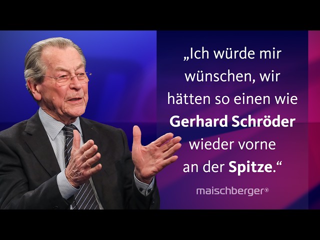 Franz Müntefering in conversation: How will the SPD get out of the crisis? | maischberger