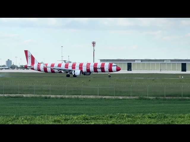 Red Condor A321 windy landing 🛬