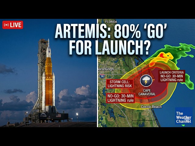 Will Weather Scrub Artemis II? Meteorologist Stephanie Abrams Reports Live