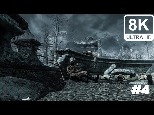 Stalingrad 1942 (Red Army 62nd Rifle Division) Call of Duty World at War - Part 4 - 8K