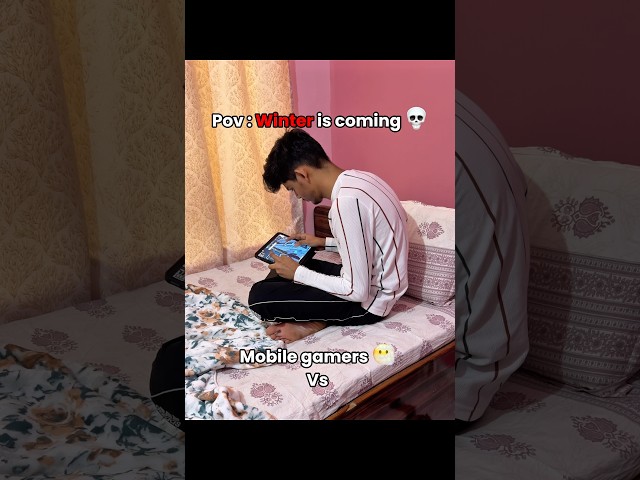 Now pc gamers will struggle 😭 #winter #mobile #gamers #cold #winterarc #struggle #shortsfeed