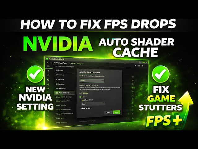 How to Fix FPS Drops❗Nvidia's NEW Auto Shader Compilation❗