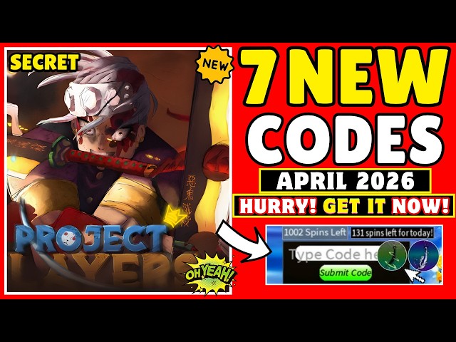 ⚠️NEW UPDATE💥[CODES]⚠️PROJECT SLAYERS ROBLOX CODES APRIL 2026 - PROJECT SLAYERS CODES