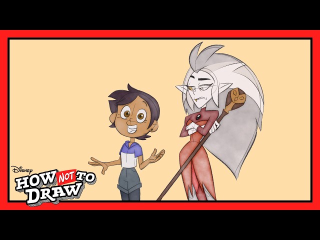 Luz From "The Owl House" Cartoon Comes to Life! 🖊️🔮 | How NOT To Draw | @disneychannelanimation ​