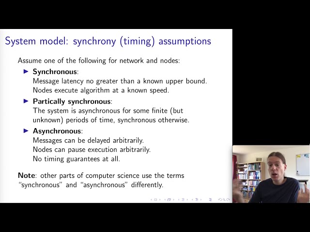 Distributed Systems 2.3: System models