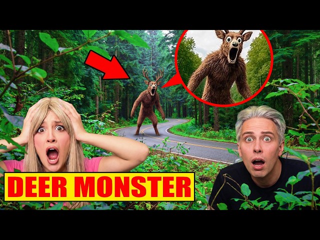 My Drone Filmed the REAL Deer Monster 99 Nights in Real Life!