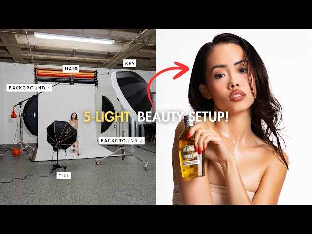 Behind The Scenes: 5 Light Beauty Photoshoot Setup for Campaign Ready Portraits