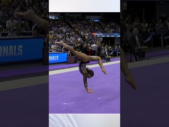 She gets the perfect score on floor for the first time in her career 👏