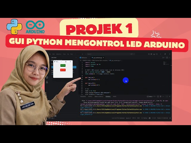 Arduino LED Control with Python GUI | Complete VS Code & Arduino IDE Tutorial