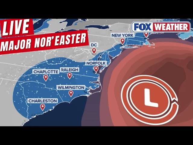 LIVE Coverage Tracking Nor'easter, Bomb Cyclone Off East Coast, Winter Storm Aftermath | FOX Weather