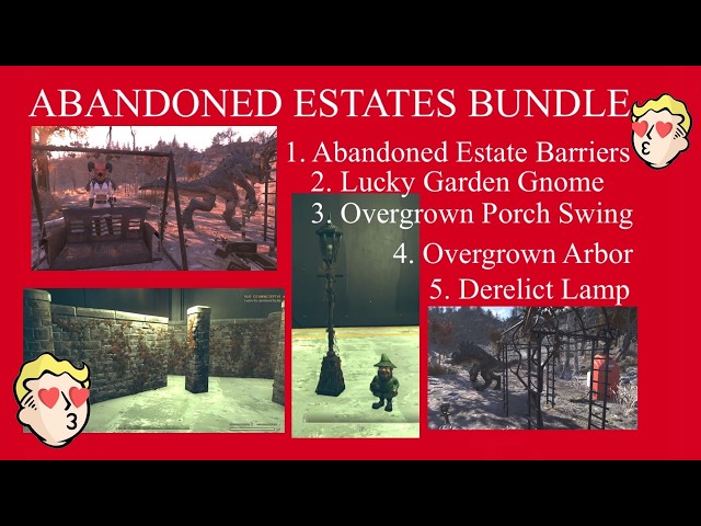 Overgrown Porch Swing Arbor Lucky Garden Gnome Barriers Derelict Lamp Tour & Review Fallout 76 Guide
