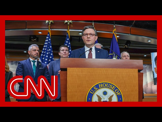 Speaker Mike Johnson holds press conference on latest DHS bill