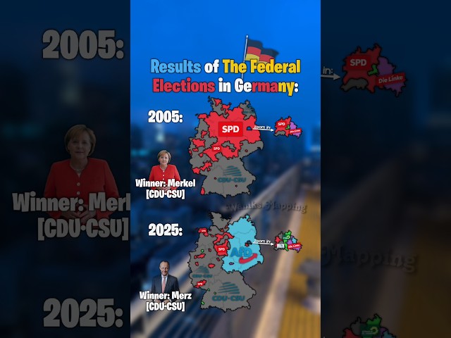 Results of the federal elections in Germany: | #mapping #europe #germany #elections #afd