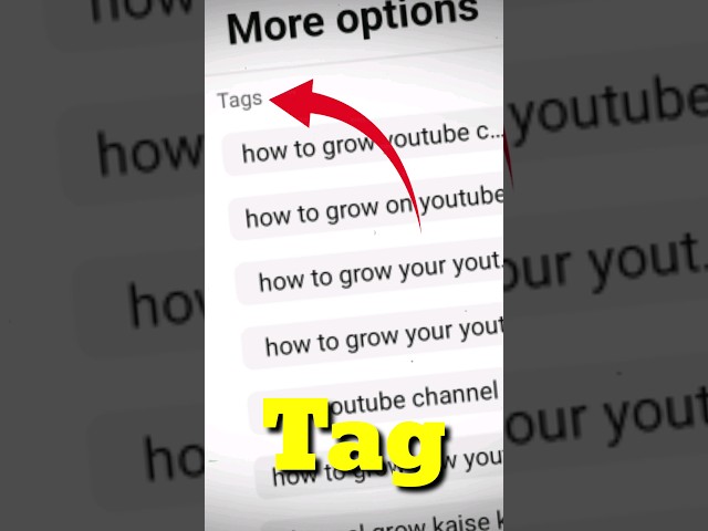 Tag कैसे लगाए 🤔 | Tag Kaise Lagaye YouTube | How to add tags to your youtube video | #shorts #tags