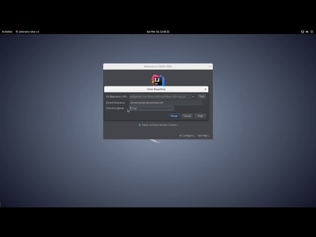 HOWTO setup a Forge developer workspace in IntelliJ 2016.1