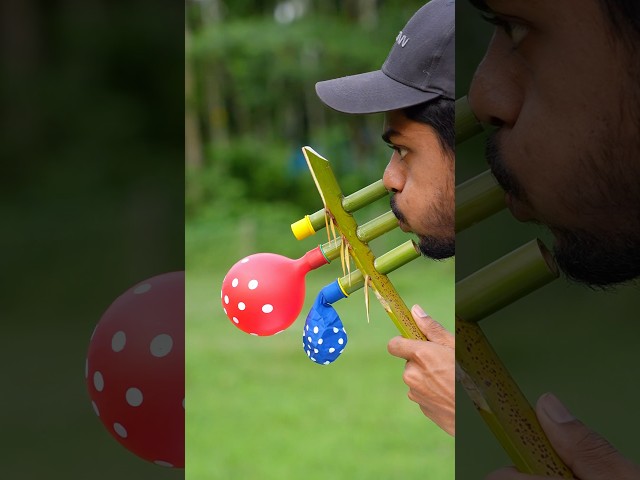 New Color Balloons Mixed with Green Bamboo Creations #diy #craft #creation