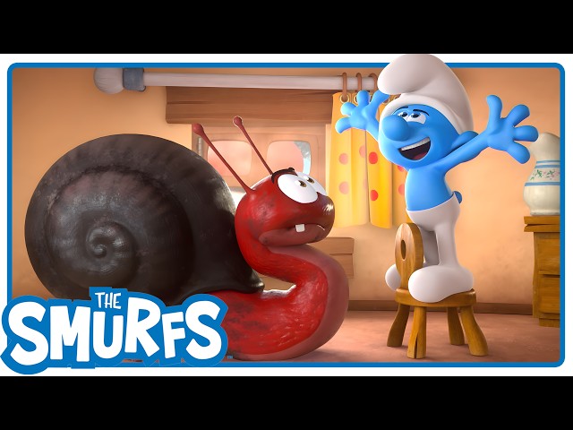 Gargamel's Snail Secret 🐌 • The Smurfs 3D • Cartoon movies